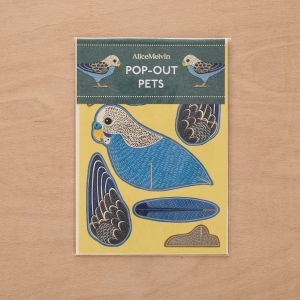 Pop Out Budgie Die Cut|Art Angels