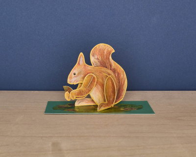 Pop Out Red Squirrel Die Cut|Art Angels