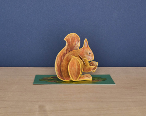 Pop Out Red Squirrel Die Cut|Art Angels