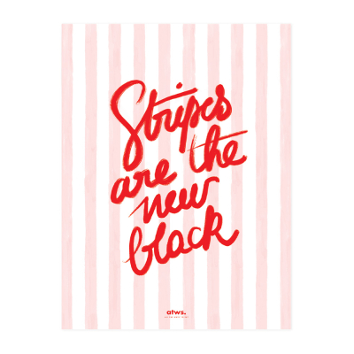 Stripe New Black Print Med|All The Ways To Say