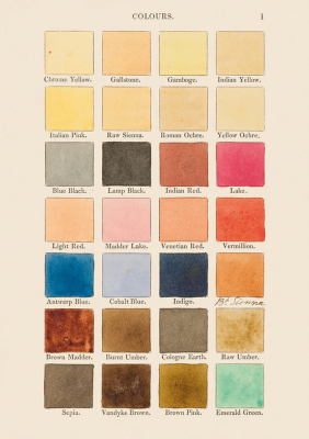 Index Of Colours And Mixed Tints