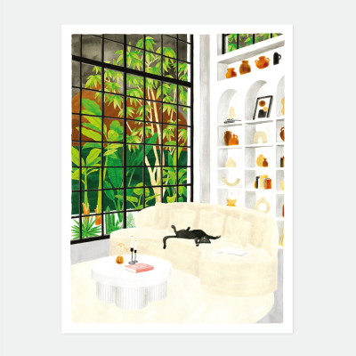 White Sofa Print Small|All The Ways To Say