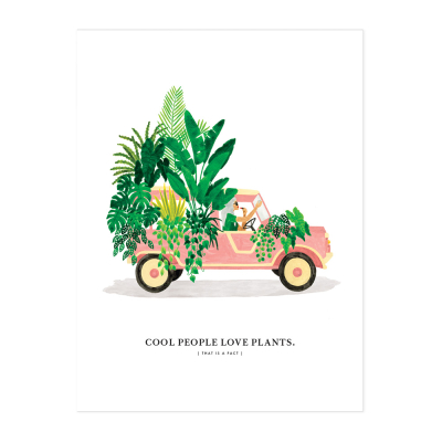 Mehari With Plants Print Small|All The Ways To Say
