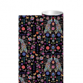 ROLL WRAP Pampas Peacock