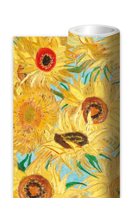 ROLL WRAP Vase With Twelve Sunflowers