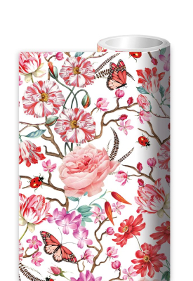 ROLL WRAP Red Floral