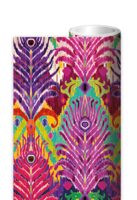 ROLL WRAP Peacock Ikat