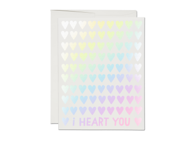 Lots of Hearts Love card|Red Cap Cards