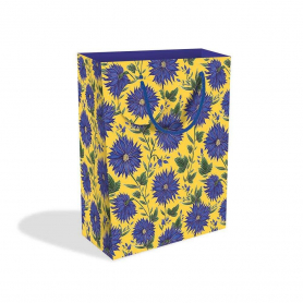 BAG LRG Blue Flowers