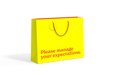 BAG LRG Manage Your Expectations