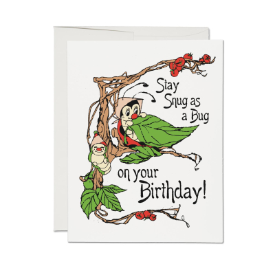 Stay Snug Birthday card|Red Cap Cards