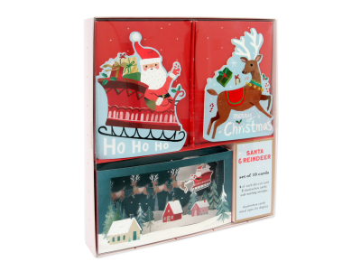 Santa And Reindeer Boxed Set|Up With Paper