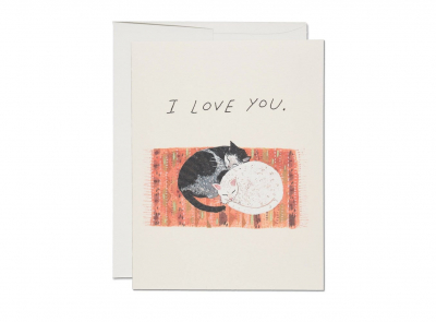 Cat Cuddle|Red Cap Cards