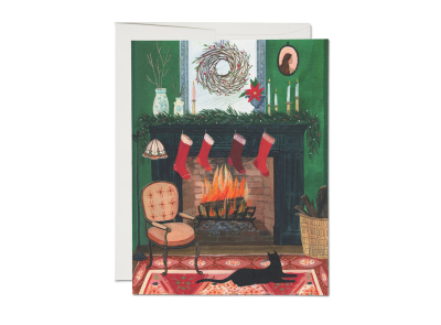 Christmas By The Fireplace Holiday Boxed Set|Red Cap Cards