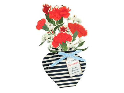 January-Carnation|Up With Paper