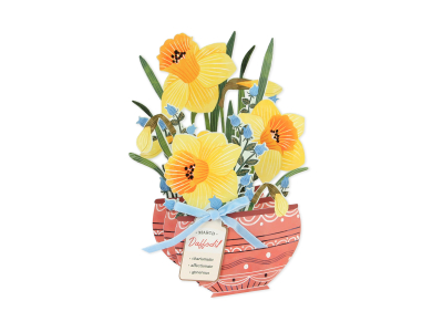 March-Daffodil|Up With Paper