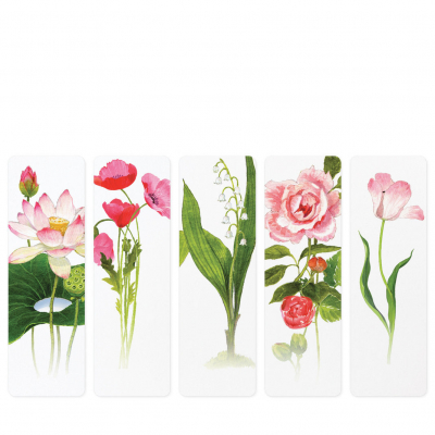 Pink Posies Bookmarks |Felix Doolittle