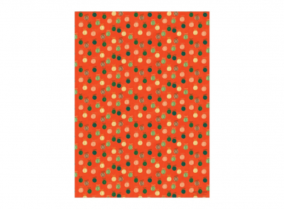 Merry Ornaments Holiday Wrap Roll|Red Cap Cards