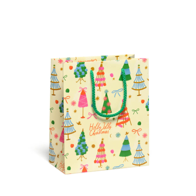 Holly Jolly Trees Medium Bag|Red Cap Cards