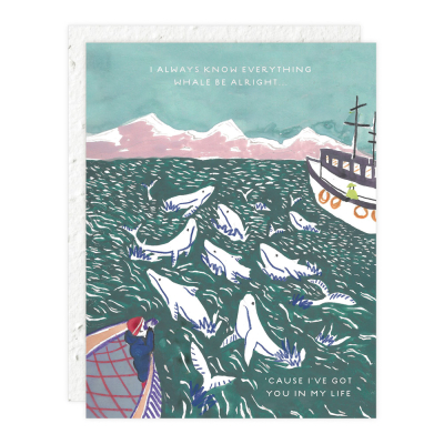 Whales Love + Friendship Card|Seedlings