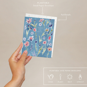 Ditzy Flowers Love + Friendship Card|Seedlings