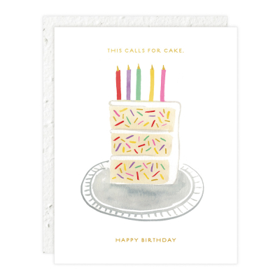 Birthday Slice Birthday Card|Seedlings