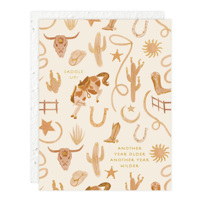 Saddle Up Birthday Card|Seedlings
