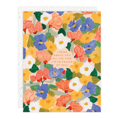 Flower Power Congratulations Card|Seedlings