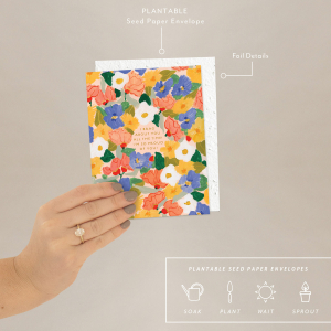 Flower Power Congratulations Card|Seedlings