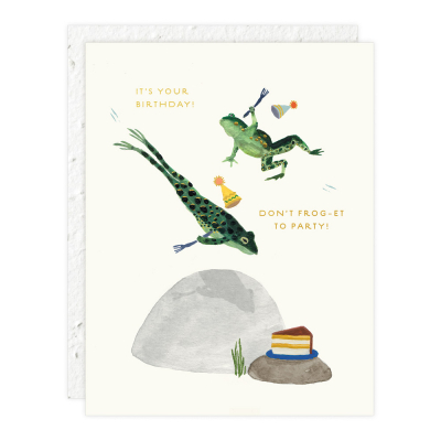 Party Frogs Birthday Card|Seedlings