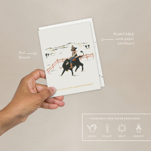 Bucking Awesome Birthday Card|Seedlings