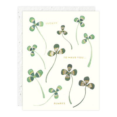 Lucky Me Love + Friendship Card|Seedlings