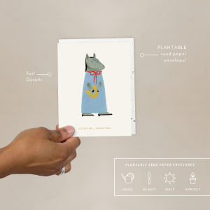 Lucky Horse Love + Friendship Card|Seedlings