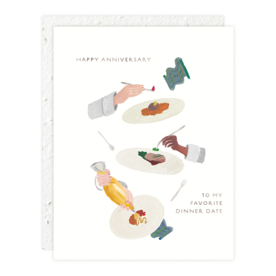 Dinner Date Anniversary Card|Seedlings