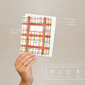 Holiday Plaid Holiday Card|Seedlings