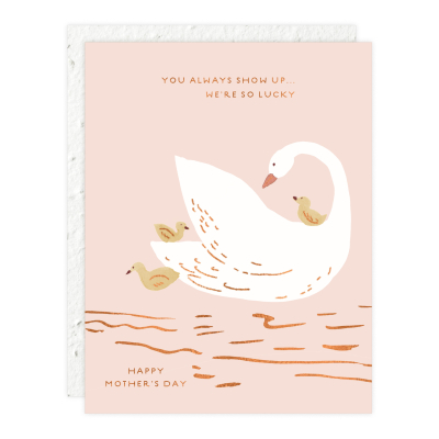Mama Swan Mothers Day Card|Seedlings
