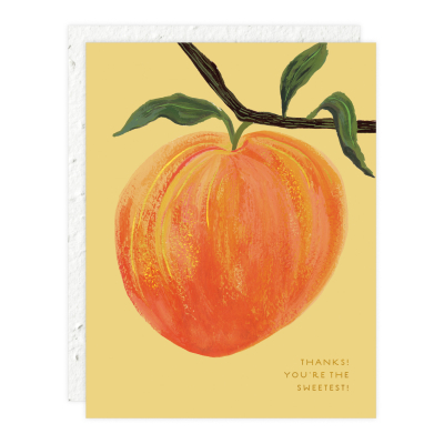 Peach Thank You Card|Seedlings