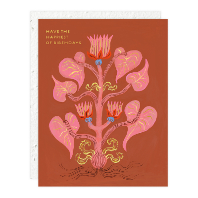 Heart Of Flowers Birthday Card|Seedlings