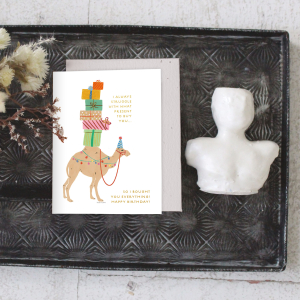 Confetti Camel Birthday Card|Seedlings