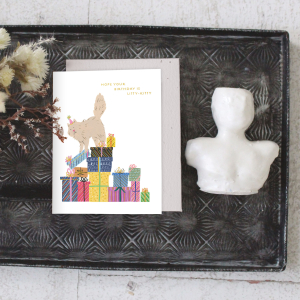 Purrfect Presents Birthday Card|Seedlings