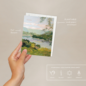 River Bank Sympathy Card|Seedlings