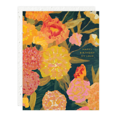 Marigolds Birthday Card|Seedlings