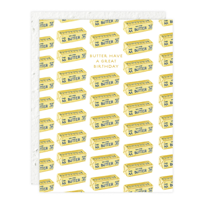 Butter Birthday Card|Seedlings