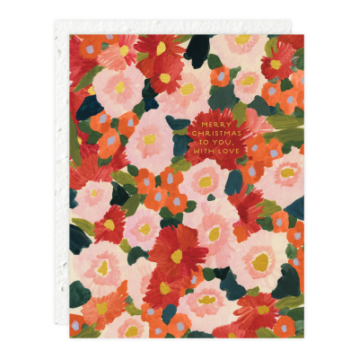 Holiday Floral Holiday Card|Seedlings