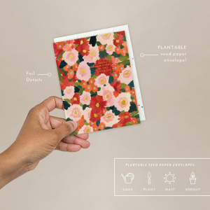 Holiday Floral Holiday Card|Seedlings