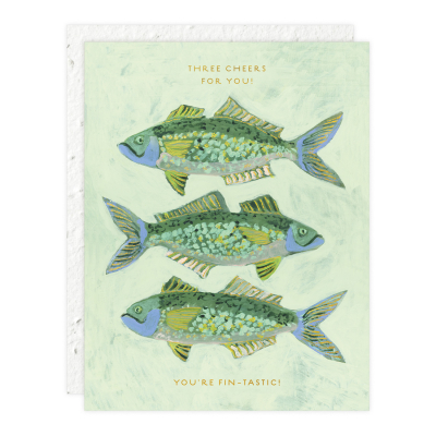 One Fish Two Fish Congratulations Card|Seedlings