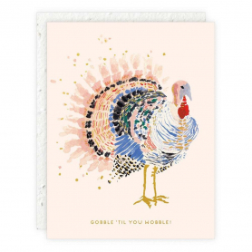 Gobble Gobble Thanksgiving Card|Seedlings