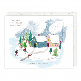 Winter Houses Holiday Card|Seedlings