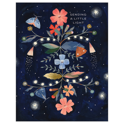 Butterfly Night With Bookmark