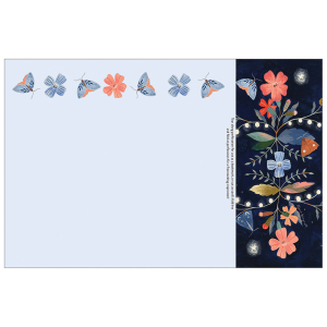Butterfly Night With Bookmark